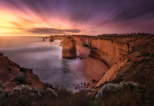 Twelve Apostles sunset - Great Ocean Road, Australia | Holiday with We Are Raw Photography Tours