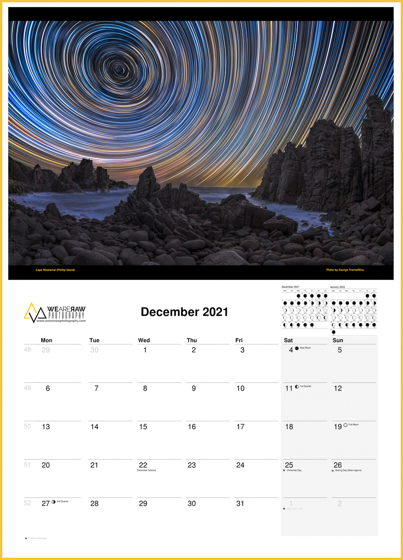 Wall Calendar 2021 | Visions of Victoria | 12 Months of Beauty by We Are Raw Photography | Australian Landscape Photography