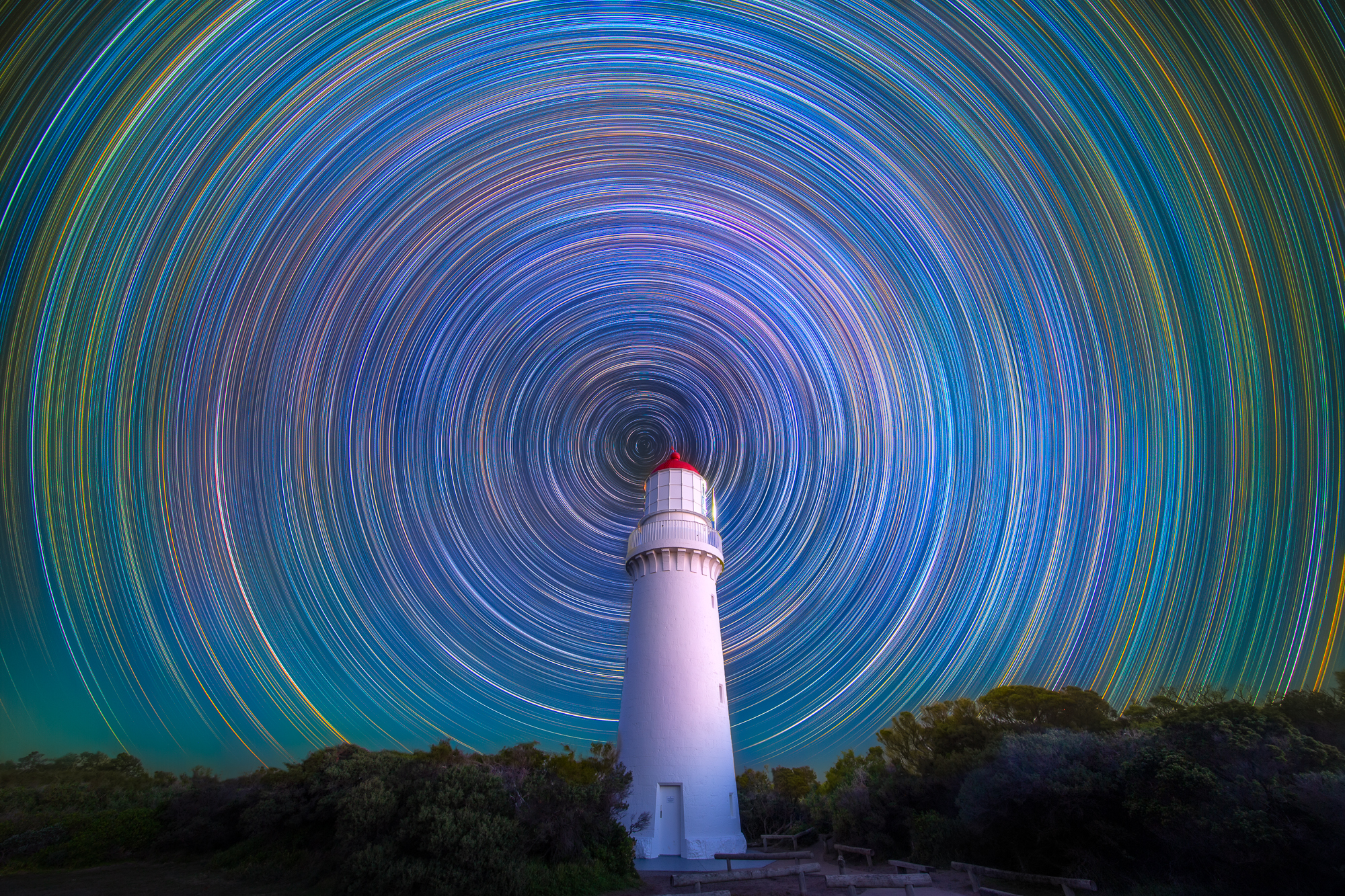 Astrophotography Workshop | Star trail Cape Schanck Lighthouse Melbourne Australia | WeAreRawPhotography