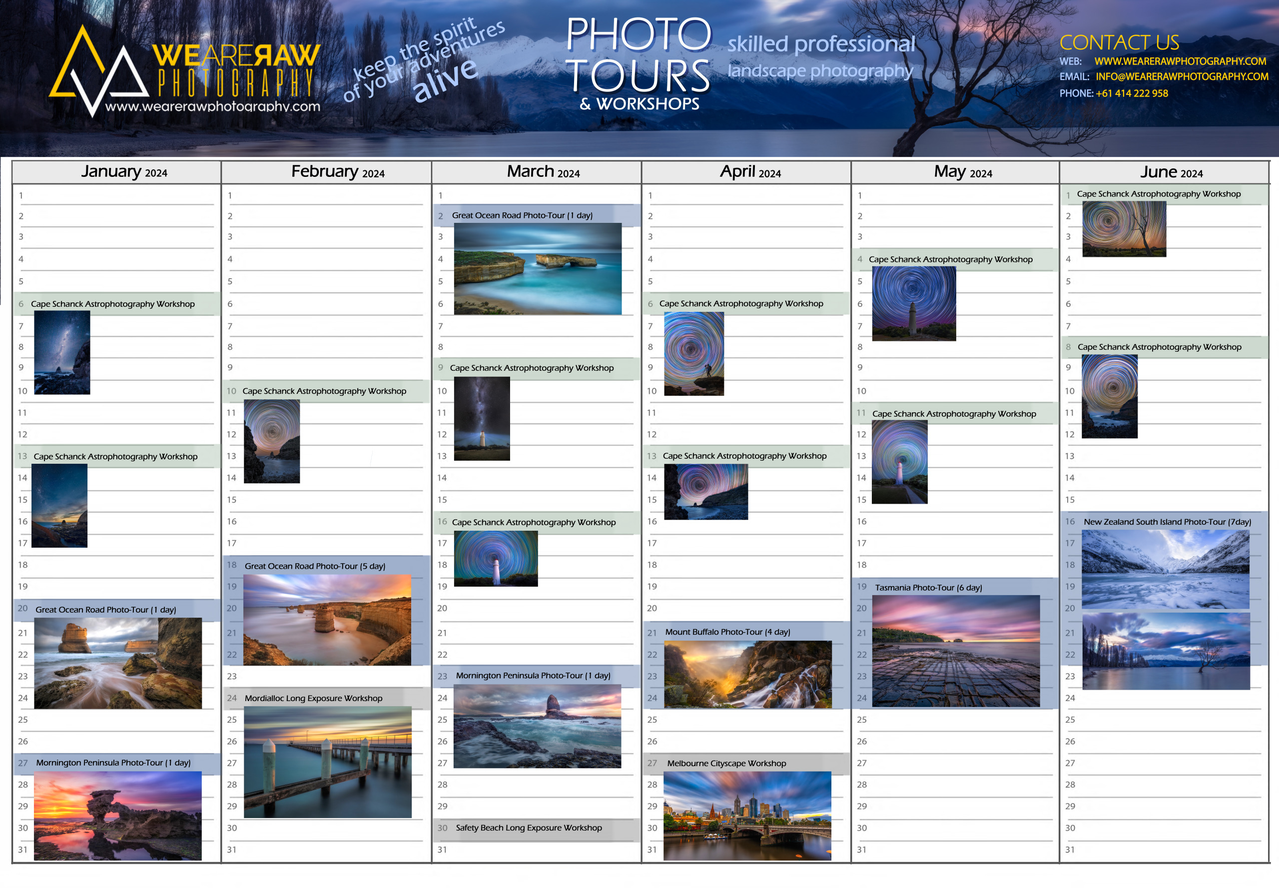 Photo-Tours and Workshops Calendar 2024 1